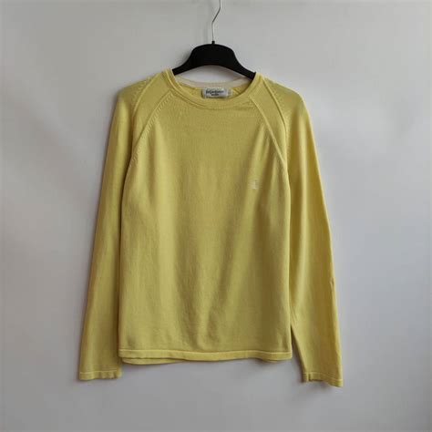 ysl crew neck sweater|vintage YSL sweater.